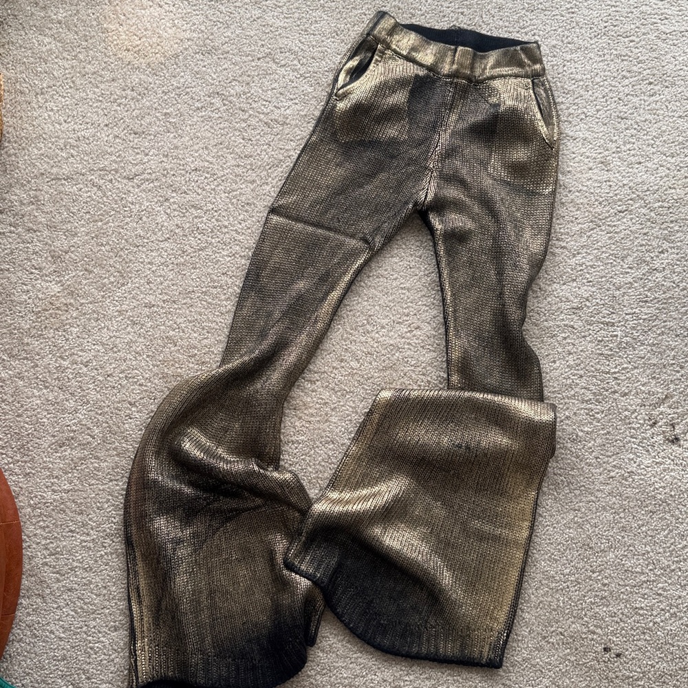 Hanifa Gold Flare Pants ONLY 
***this is only the pants! - Picture 4 of 5